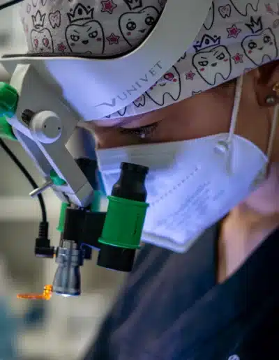Dottoressa Chiara Gisolo durante una operazione